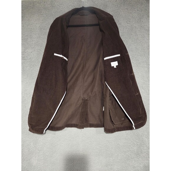 Sonoma Blazer Mens 2XL Brown Corduroy Sport Coat Classic Casual Fall Preppy - Picture 6 of 10